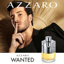 Perfume Masculino Eau de Toilette Vibrante e Ousado Fragrância Amadeirada com Limão Siciliano, Gengibre, Cardamomo da Guatelama e Vetiver Azzaro Wanted Frasco com 100ml